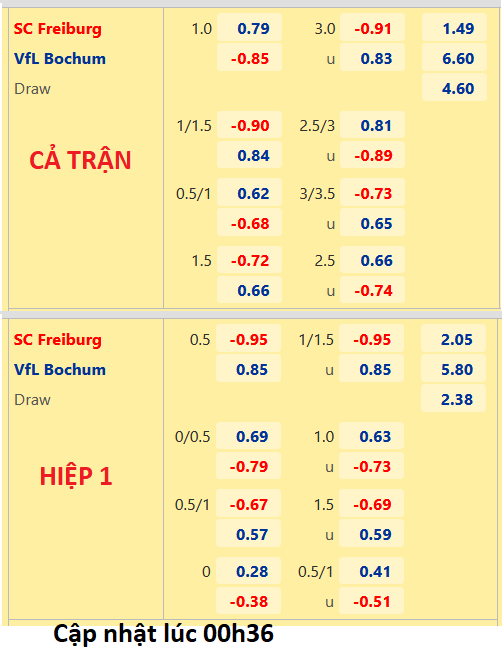 CHỐT KÈO trực tiếp trận Freiburg vs Bochum, 01h30 ngày 26/8: VĐQG Đức