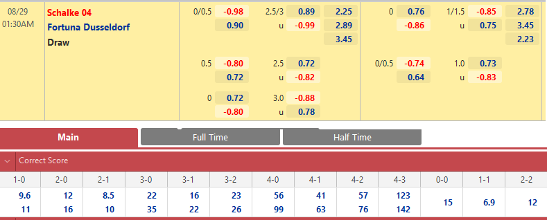 Schalke vs Dusseldorf