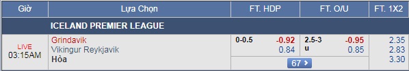 Nhận định bóng đá Grindavik vs Vikingur, 02h15 ngày 08/08: Giải  VĐQG Iceland