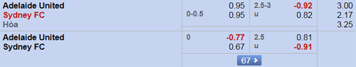 Nhận định Adelaide Utd vs Sydnei FC, 15h50 ngày 19/10