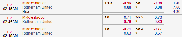 Nhận định bóng đá Middlesbrough vs Rotherham, 01h45 ngày 24/10: Hạng nhất Anh