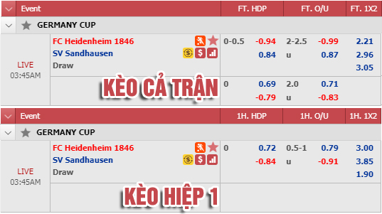 Nhận định bóng đá Heidenheim vs Sandhausen, 02h45 ngày 31/10: Cúp QG Đức