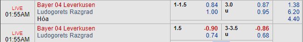 Nhận định bóng đá Leverkusen vs Ludogorets, 00h55 ngày 30/11: Europa League