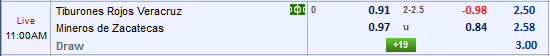 Nhận định bóng đá Veracruz vs Mineros