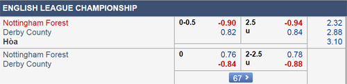 Nhận định Nottingham vs Derby County, 02h45 ngày 26/2