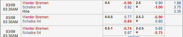 Nhận định bóng đá Bremen vs Schalke, 02h30 ngày 09/03: VĐQG Đức