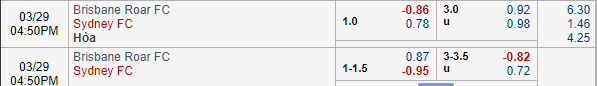 Nhận định bóng đá Brisbane Roar vs Sydney FC, 15h50 ngày 29/03: VĐQG Australia