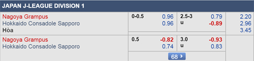 Nhận định Nagoya Grampus vs Consadole Sapporo, 12h00 ngày 30/3