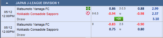 Nhận định Matsumoto vs Consadole Sapporo