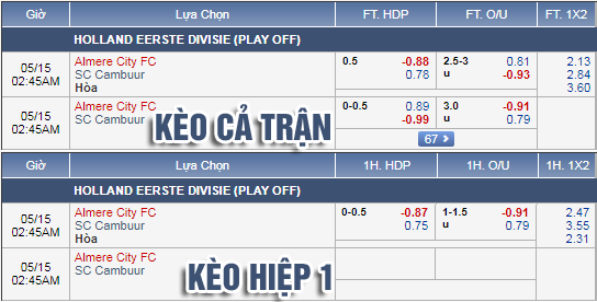 Nhận định bóng đá Almere City vs Cambuur, 01h45 ngày 15/5: Hạng 2 Hà Lan