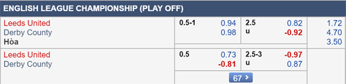 Nhận định Leeds Utd vs Derby County, 01h45 ngày 16/5