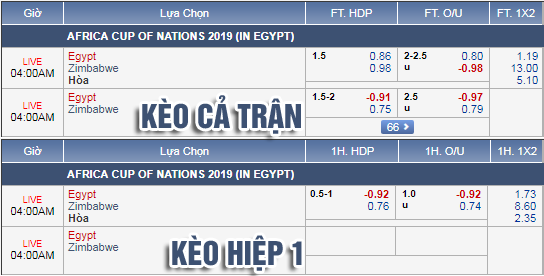 Nhận định bóng đá Ai Cập vs Zimbabwe, 03h00 ngày 22/6: CAN Cup 2019