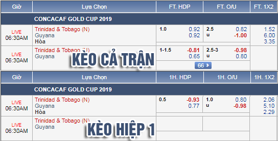 Nhận định bóng đá Trinidad vs Guyana, 05h30 ngày 27/6: Gold Cup 2019