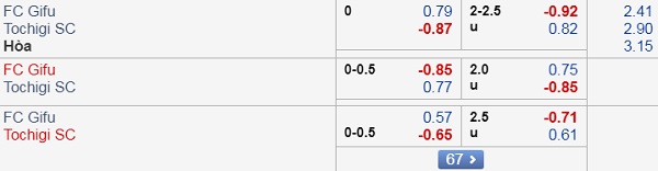 Nhận định Gifu vs Tochigi, 17h00 ngày 07/9