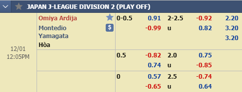 Nhận định bóng đá Omiya Ardija vs Montedio Yamagata, 11h05 ngày 1/12: Hạng 2 Nhật Bản