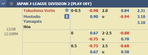 Nhận định bóng đá Tokushima vs Montedio Yamagata, 11h05 ngày 8/12: Hạng 2 Nhật Bản
