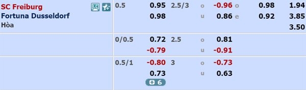 Nhận định Freiburg vs Dusseldorf, 21h30 ngày 22/02