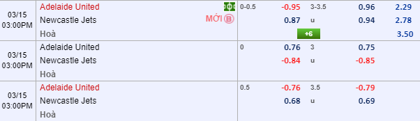 Nhận định bóng đá Adelaide United vs Newcastle Jets, 14h20 ngày 15/3: VĐQG Australia