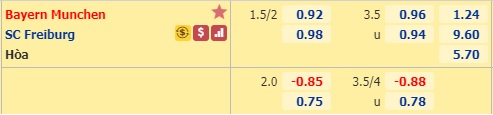Nhận định soi kèo Bayern Munich vs Freiburg