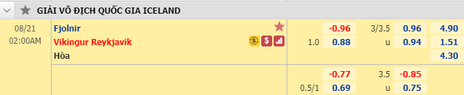 Nhận định soi kèo bóng đá Fjolnir vs Vikingur Reykjavik, 01h00 ngày 21/8: VĐQG Iceland