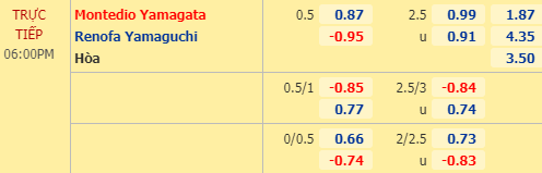 Nhận định soi kèo Montedio Yamagata vs Renofa, 17h00 ngày 02/09: Hạng 2 Nhật