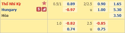 Nhận định soi kèo Thổ Nhĩ Kỳ vs Hungary