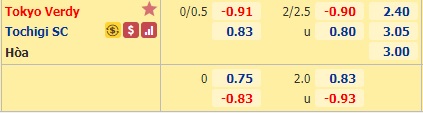 Nhận định soi kèo Tokyo Verdy vs Tochigi