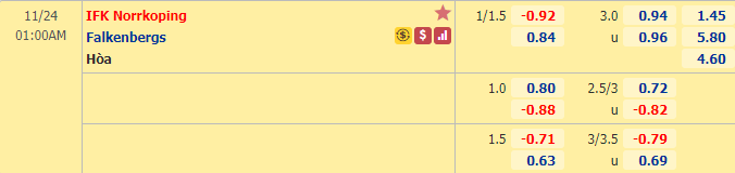 Nhận định bóng đá Norrkoping vs Falkenbergs, 1h00 ngày 24/11: VĐQG Thụy Điển