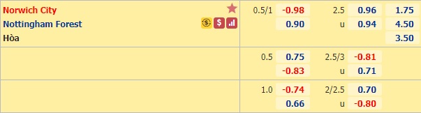 Nhận định bóng đá Norwich vs Nottingham