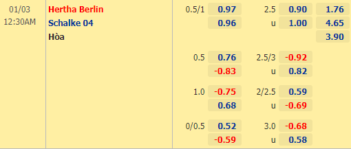 Nhận định bóng đá Hertha Berlin vs Schalke, 00h30 ngày 03/01: VĐQG Đức