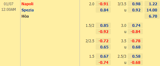 Nhận định bóng đá Napoli vs Spezia, 00h00 ngày 07/01: VĐQG Italia