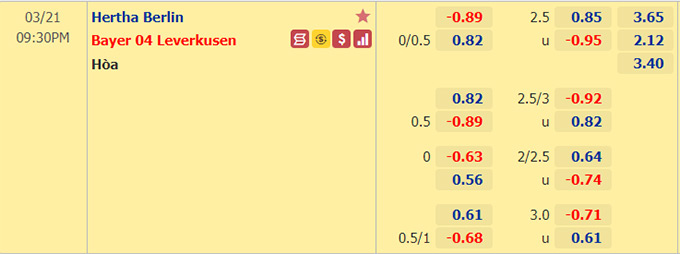 Nhận định bóng đá Hertha Berlin vs Leverkusen, 21h30 ngày 21/3: VĐQG Đức