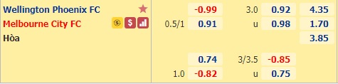 Nhận định bóng đá Wellington Phoenix vs Melbourne City