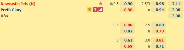 Nhận định bóng đá Newcastle Jets vs Perth Glory