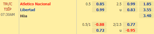 Nhận định bóng đá Atletico Nacional vs Libertad, 07h30 ngày 15/04: Copa Libertadores