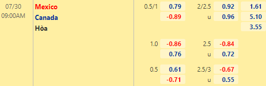 Nhận định bóng đá Mexico vs Canada, 09h00 ngày 30/07: Cúp vàng Concacaf