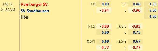 Nhận định bóng đá Hamburg vs Sandhausen, 01h30 ngày 12/09: Hạng 2 Đức
