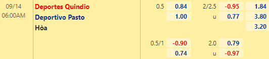 Nhận định bóng đá Quindio vs Deportivo Pasto, 06h00 ngày 14/09: VĐQG Colombia