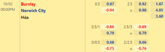 Nhận định bóng đá Burnley vs Norwich, 21h00 ngày 02/10: Ngoại hạng Anh