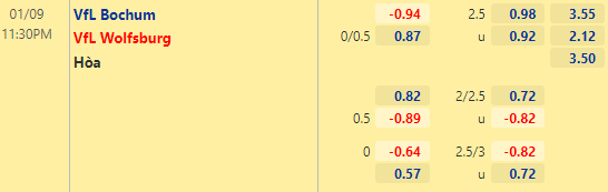 Nhận định bóng đá Bochum vs Wolfsburg, 23h30 ngày 09/01: VĐQG Đức