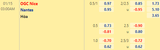 Nhận định bóng đá Nice vs Nantes, 03h00 ngày 15/01: VĐQG Pháp