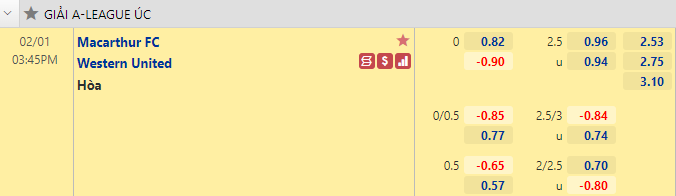 Nhận định bóng đá Macarthur vs Western United, 15h45 ngày 1/2