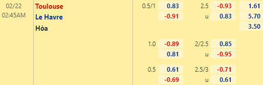 Nhận định bóng đá Toulouse vs Le Havre, 02h45 ngày 22/02: Hạng 2 Pháp