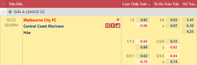 Nhận định bóng đá Melbourne City vs Central Coast Mariners, 15h55 ngày 22/2: VĐQG Úc