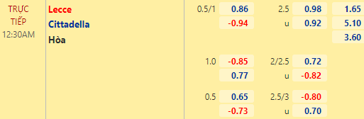 Nhận định bóng đá Lecce vs Cittadella, 00h30 ngày 24/02: Hạng 2 Italia