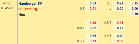 Nhận định bóng đá Hamburg vs Freiburg, 01h45 ngày 20/04: Cúp QG Đức