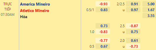 Nhận định bóng đá America Mineiro vs Atletico Mineiro, 07h30 ngày 04/05: Copa Libertadores