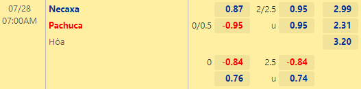Nhận định bóng đá Necaxa vs Pachuca, 07h00 ngày 28/07: VĐQG Mexico