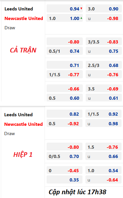 Chốt kèo trực tiếp trận Leeds United vs Newcastle, 18h30 ngày 13/5: Ngoại hạng Anh