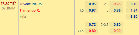 Nhận định bóng đá Juventude vs Flamengo, 07h30 ngày 10/11: VĐQG Brazil